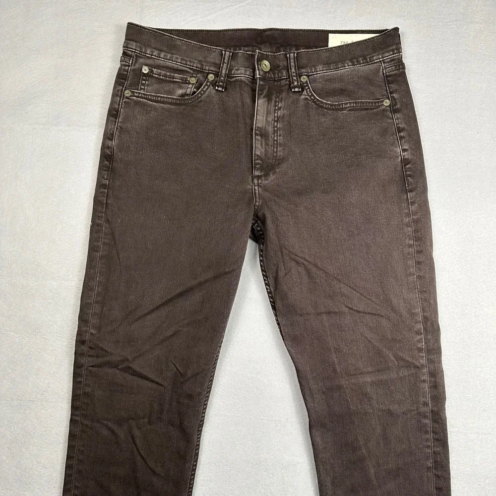 Rag & Bone Fit 2 Slim Jeans Mens 32x32 Toffee Brown MED23F1223L6TO Denim Pants